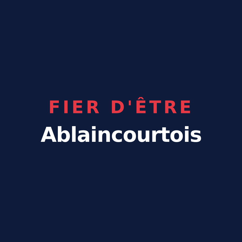 T-shirt « Fier d'être Ablaincourtois » — design pour Ablaincourt-Pressoir