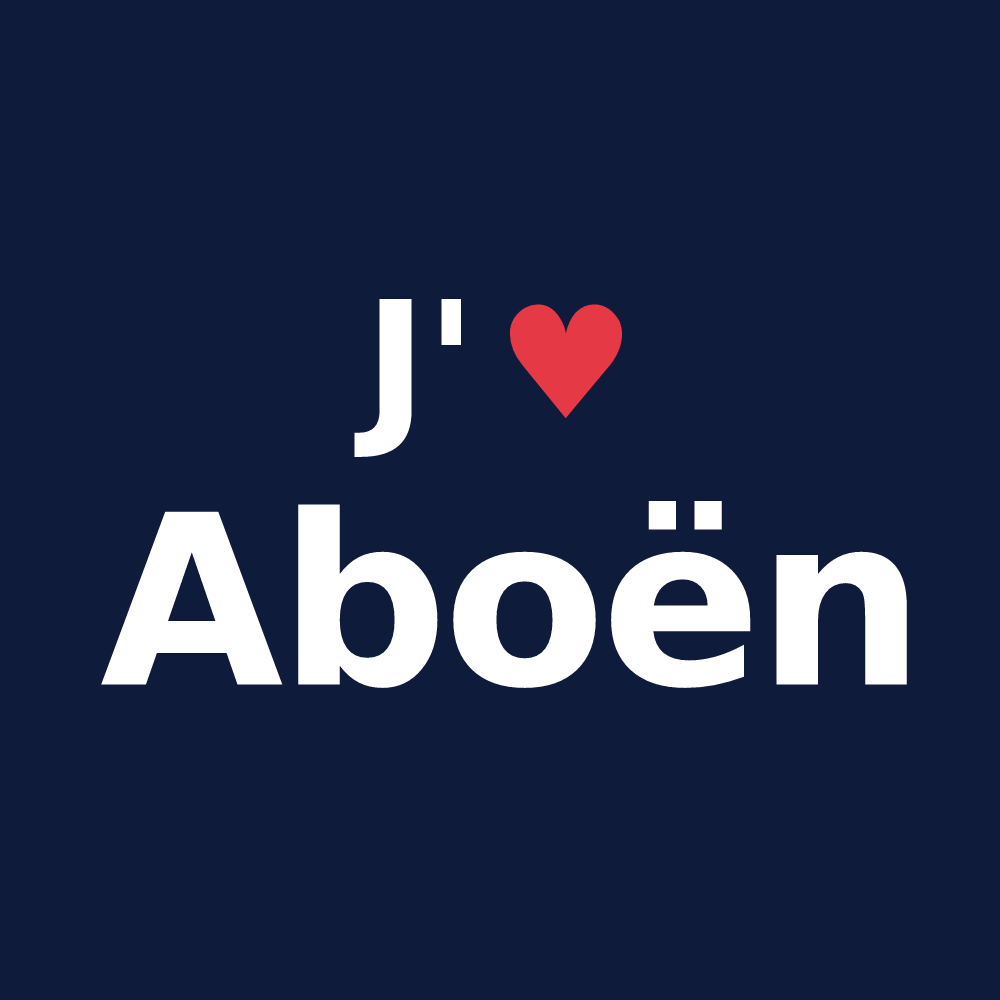 T-shirt personnalisé Aboën — design J'aime Aboën