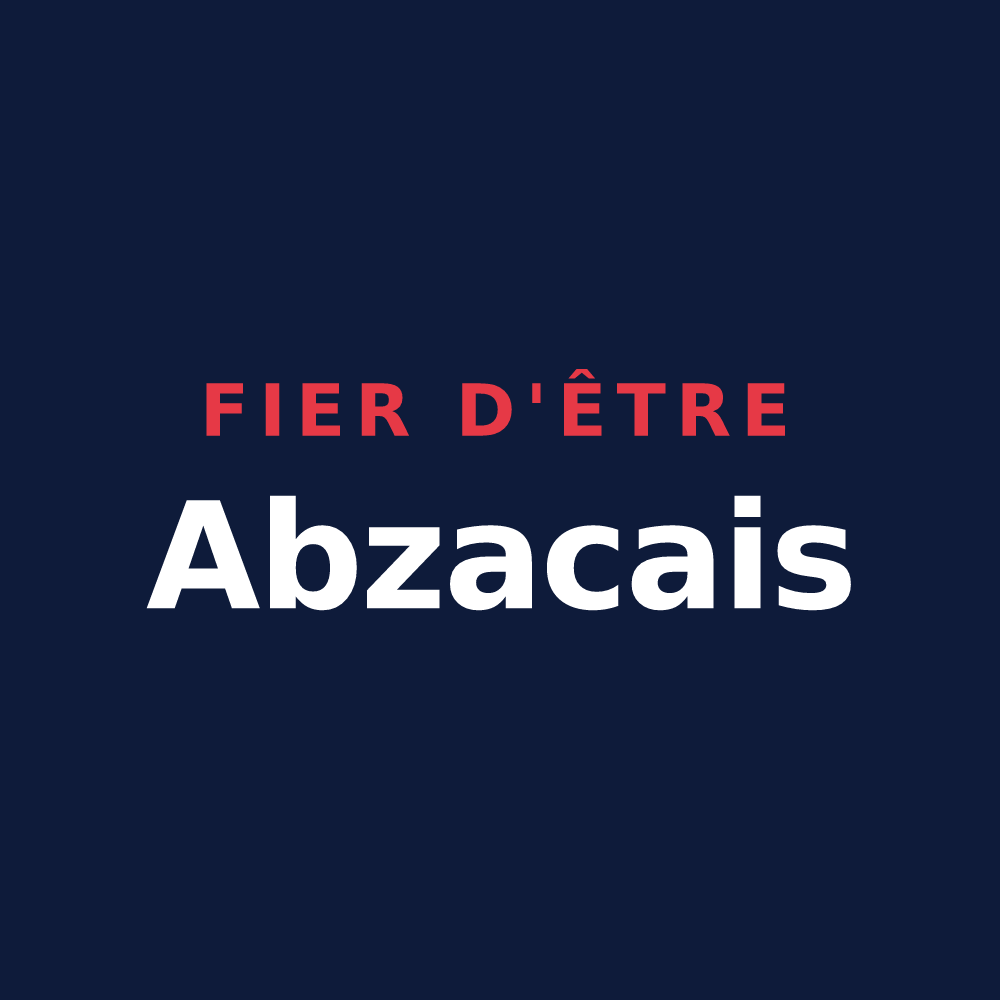 T-shirt « Fier d'être Abzacais » — design pour Abzac
