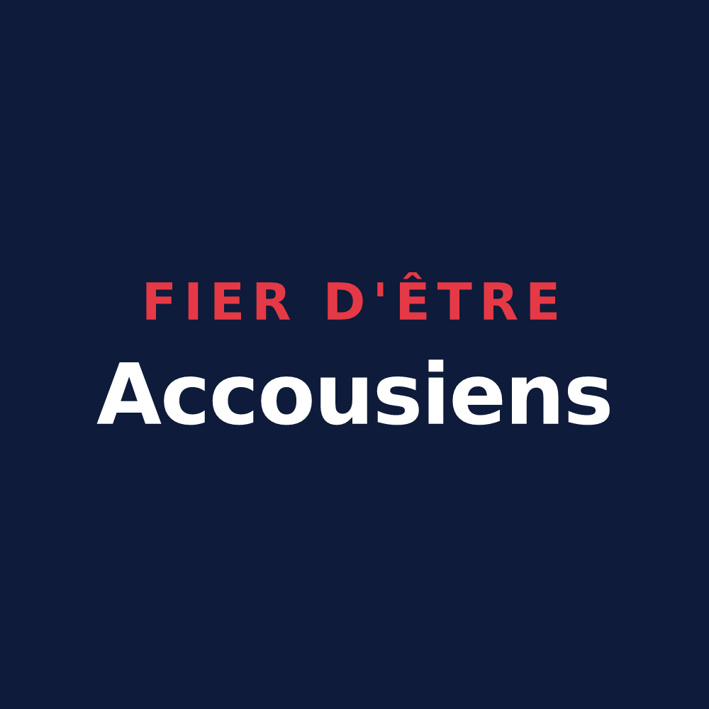 T-shirt « Fier d'être Accousiens » — design pour Accous