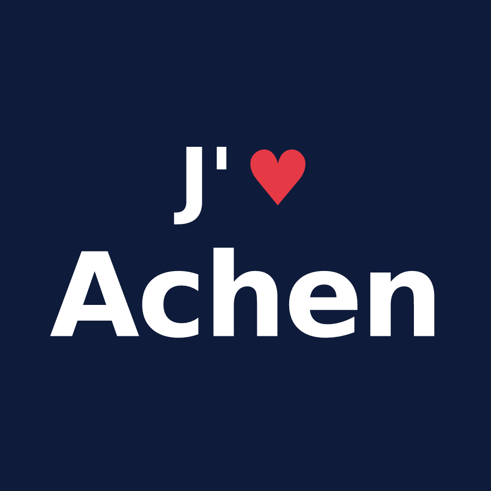 T-shirt personnalisé Achen — design J'aime Achen