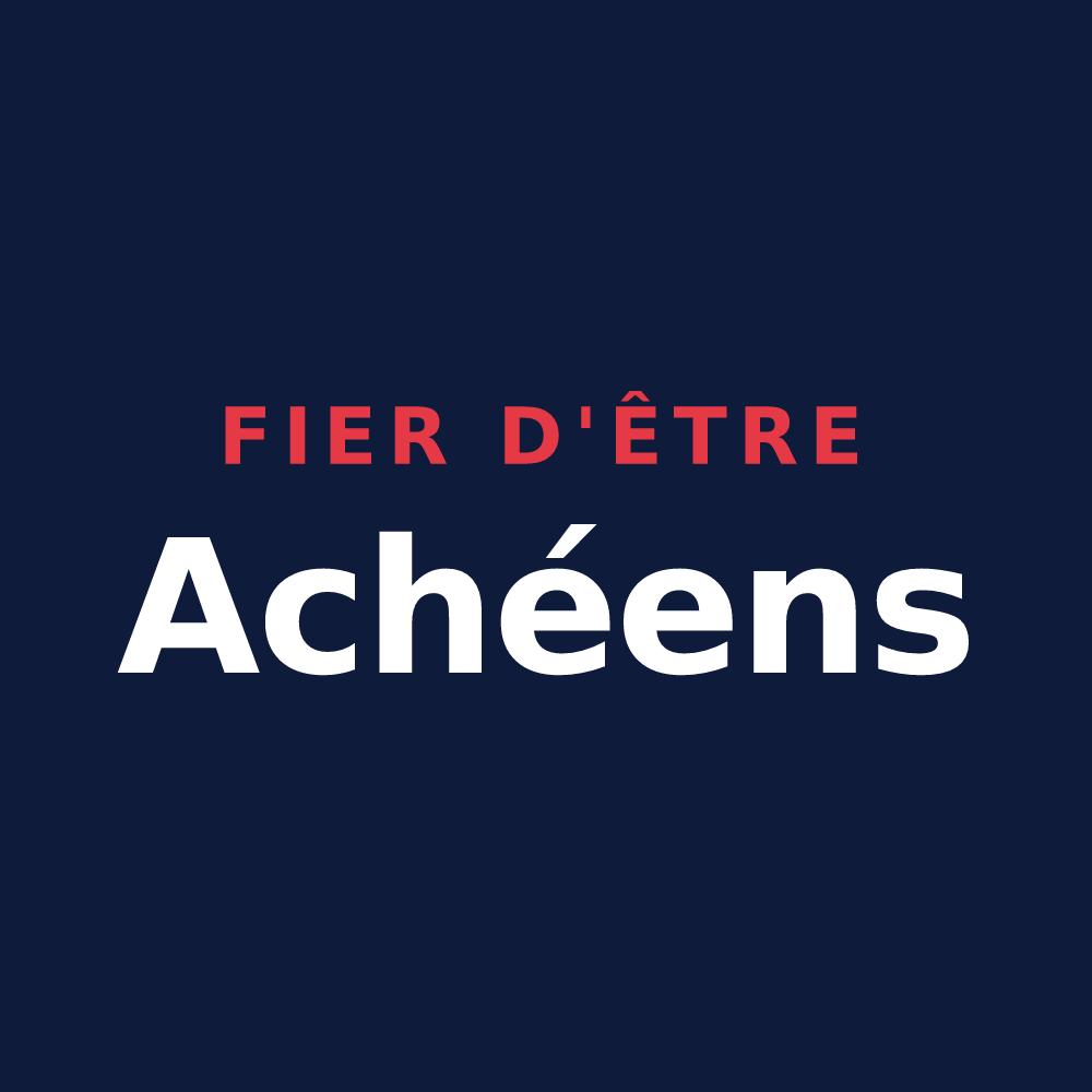 T-shirt « Fier d'être Achéens » — design pour Acheux-en-Vimeu