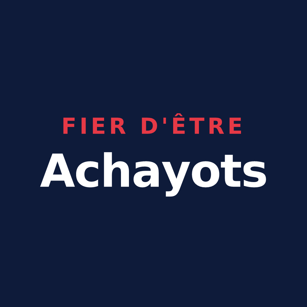 T-shirt « Fier d'être Achayots » — design pour Achey