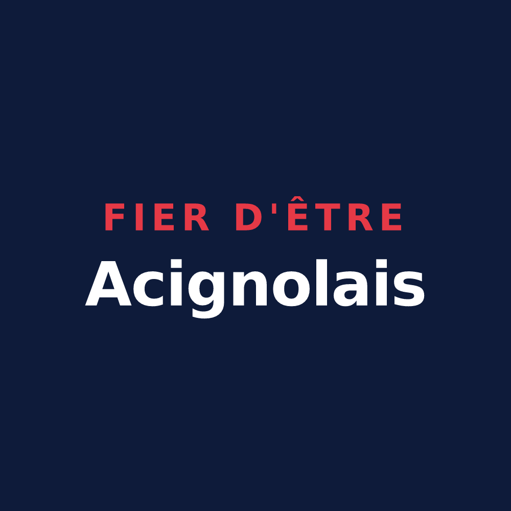 T-shirt « Fier d'être Acignolais » — design pour Acigné