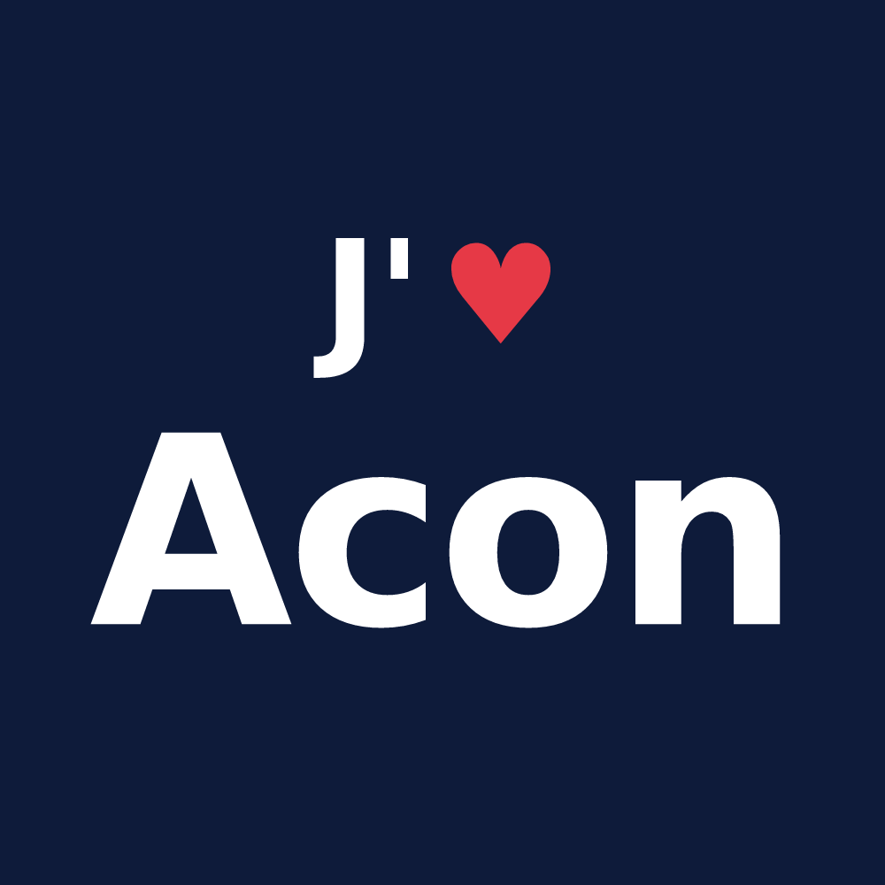 T-shirt personnalisé Acon — design J'aime Acon