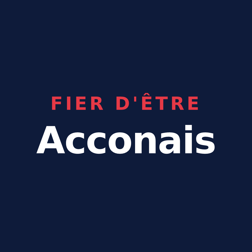 T-shirt « Fier d'être Acconais » — design pour Acon