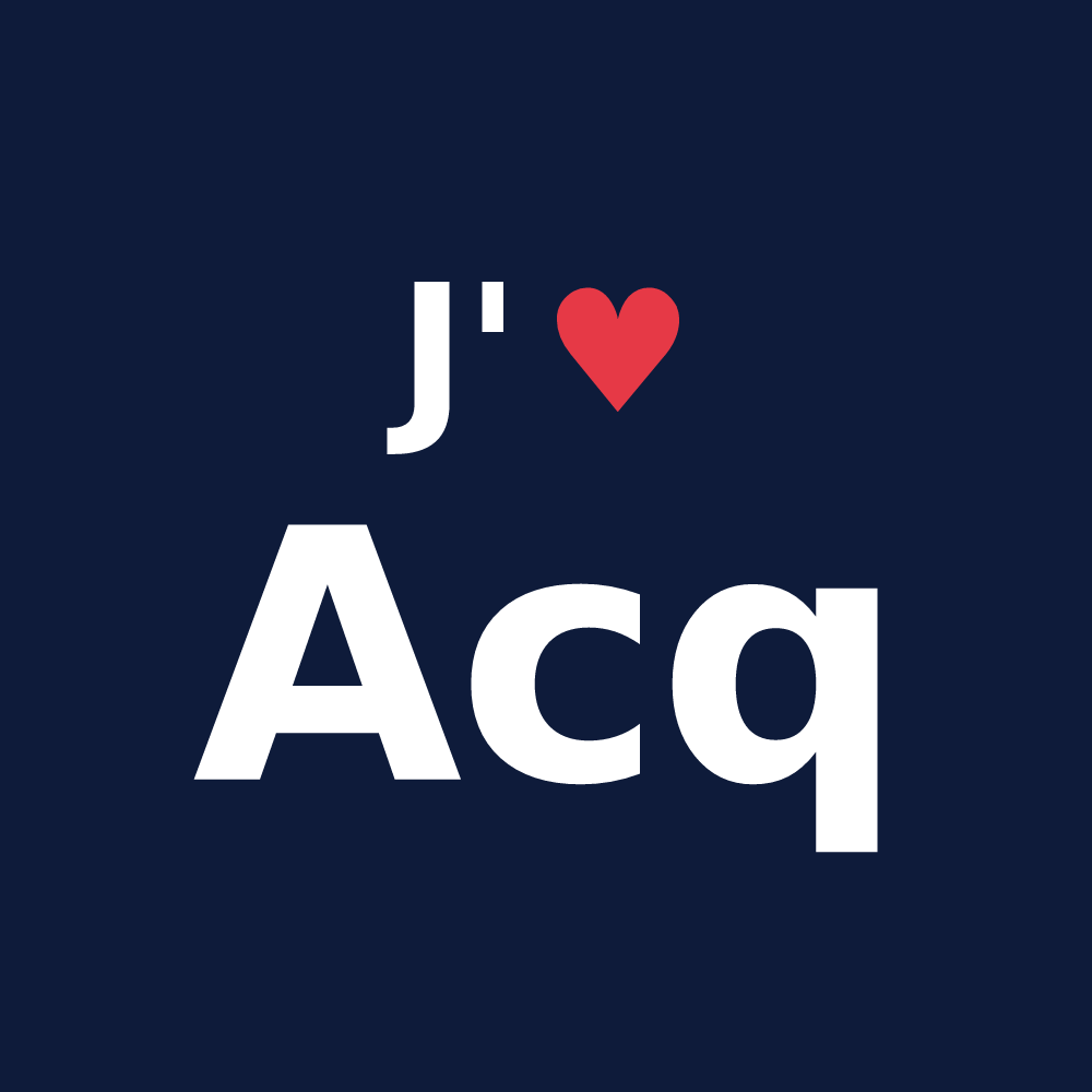 T-shirt personnalisé Acq — design J'aime Acq