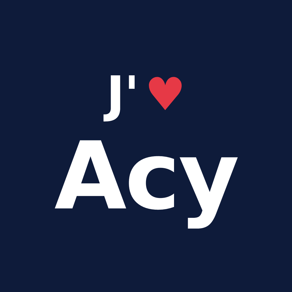 T-shirt personnalisé Acy — design J'aime Acy