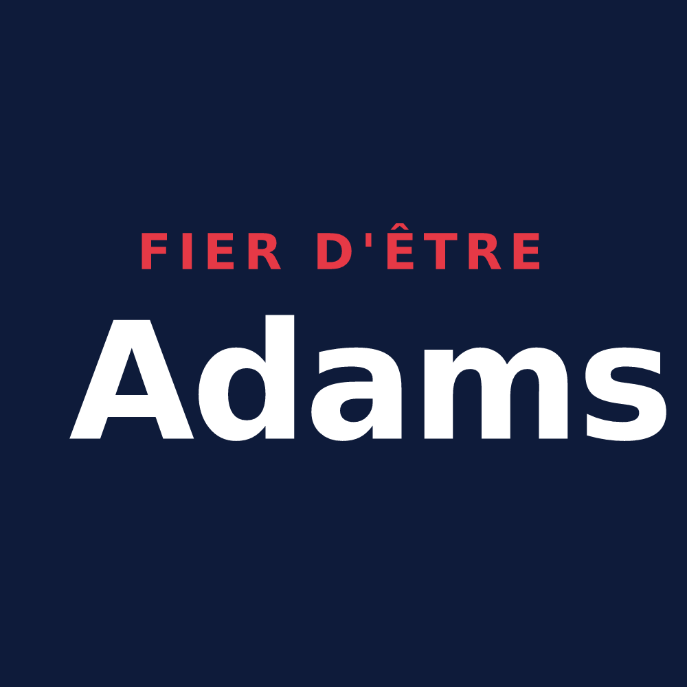 T-shirt « Fier d'être Adams » — design pour Adam-lès-Passavant