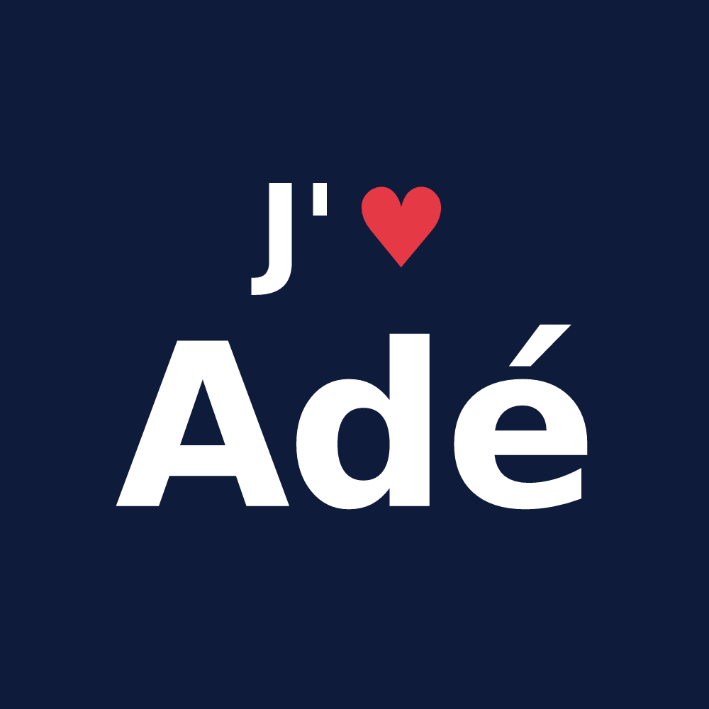T-shirt personnalisé Adé — design J'aime Adé