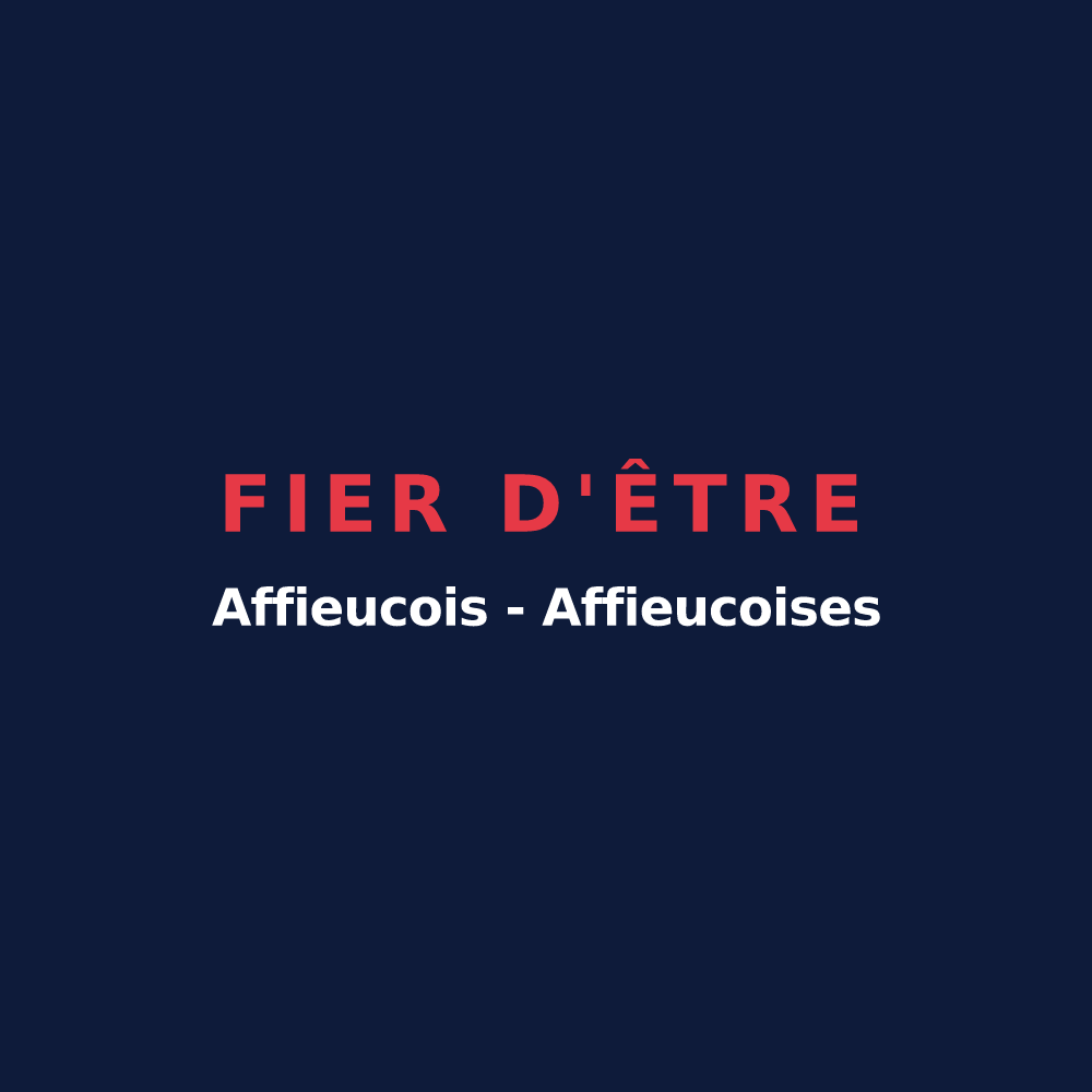 T-shirt « Fier d'être Affieucois - Affieucoises » — design pour Affieux