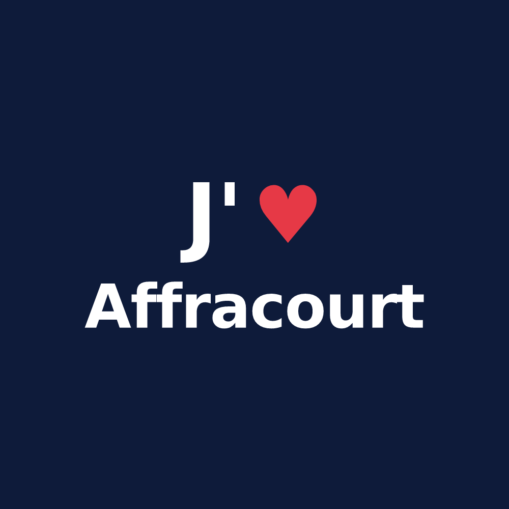 T-shirt personnalisé Affracourt — design J'aime Affracourt
