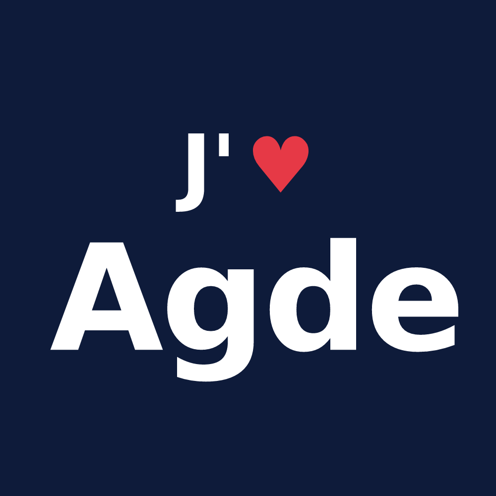 T-shirt personnalisé Agde — design J'aime Agde