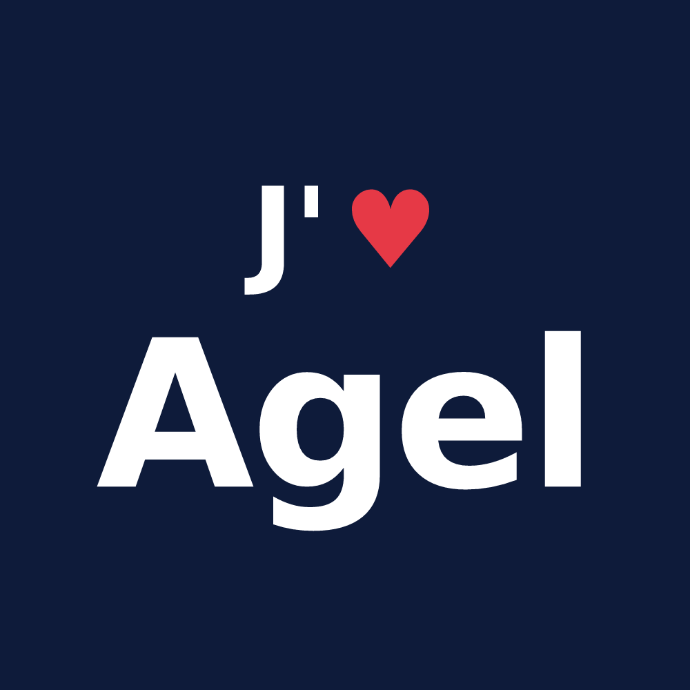 T-shirt personnalisé Agel — design J'aime Agel