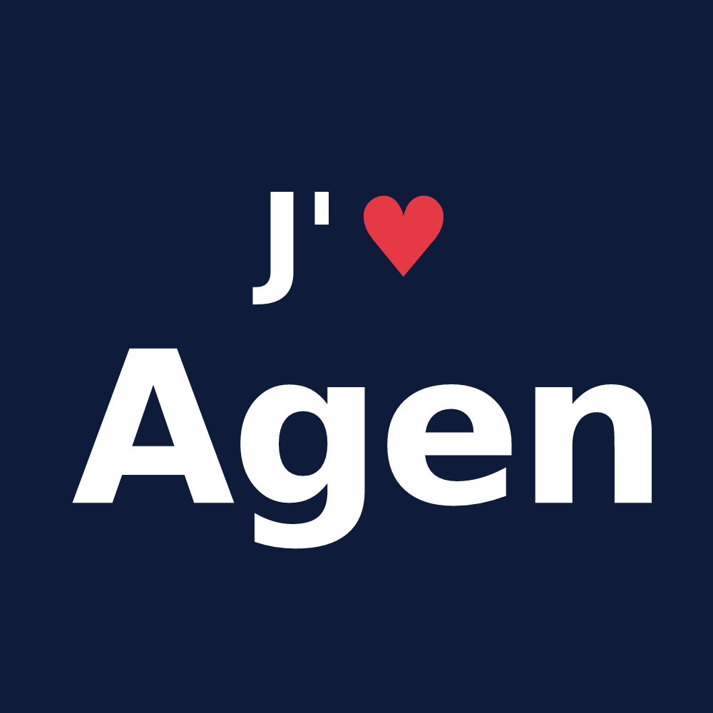 T-shirt personnalisé Agen — design J'aime Agen