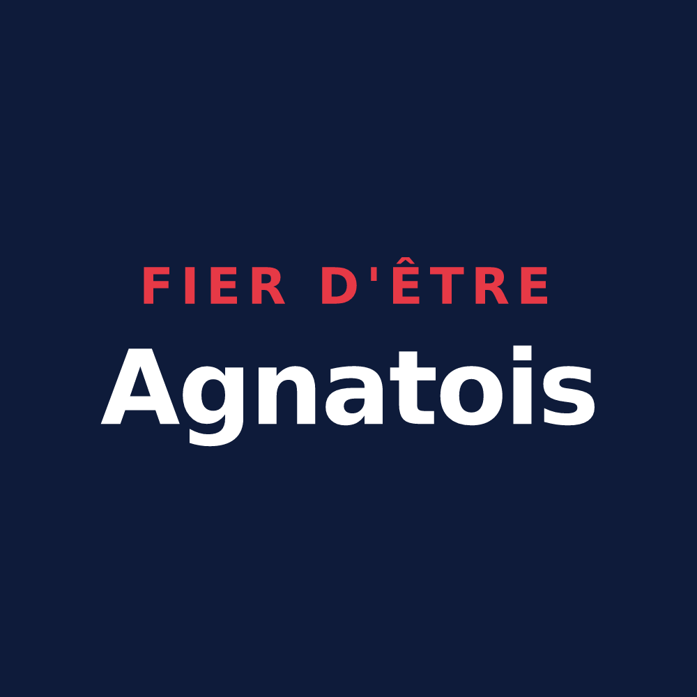 T-shirt « Fier d'être Agnatois » — design pour Agnat