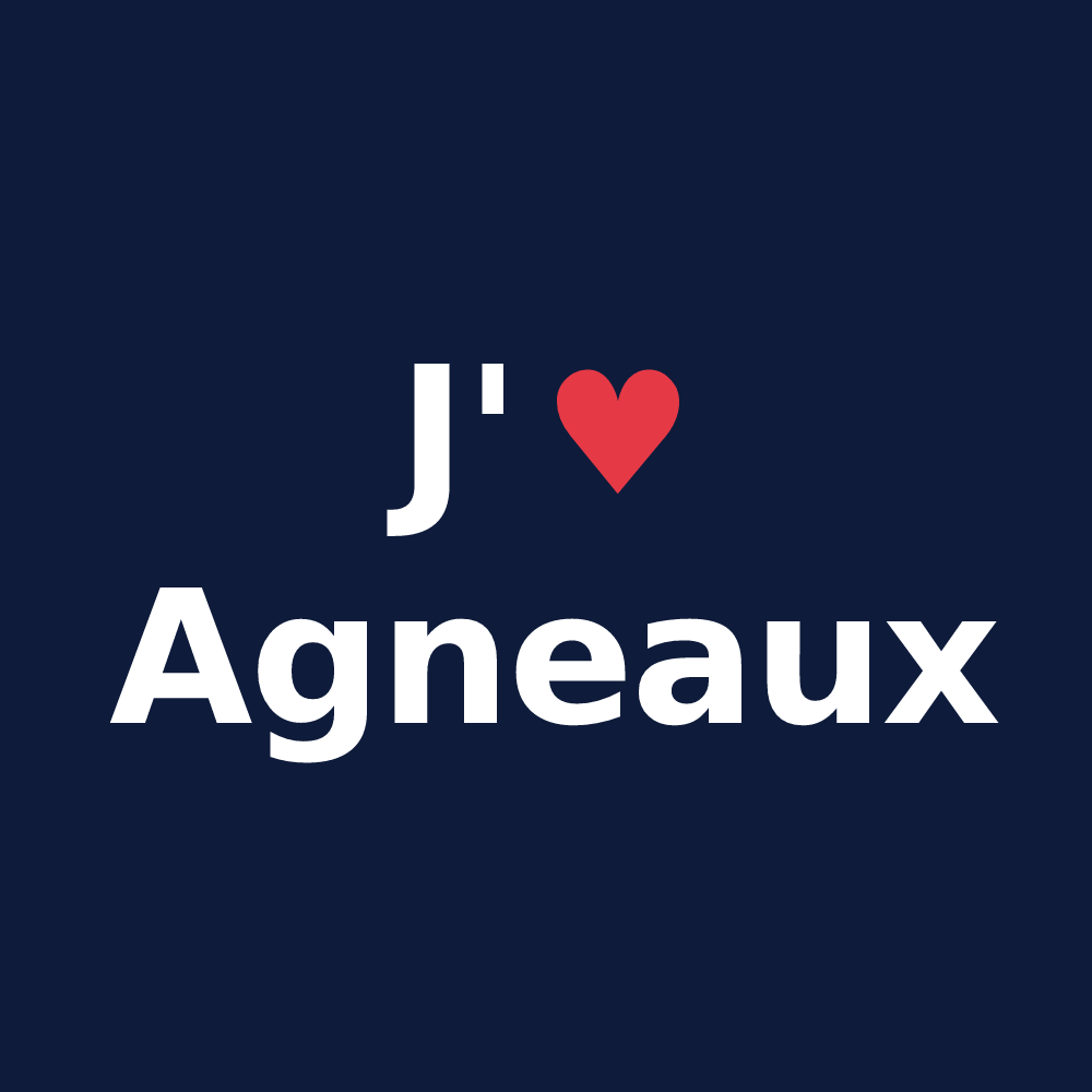 T-shirt personnalisé Agneaux — design J'aime Agneaux