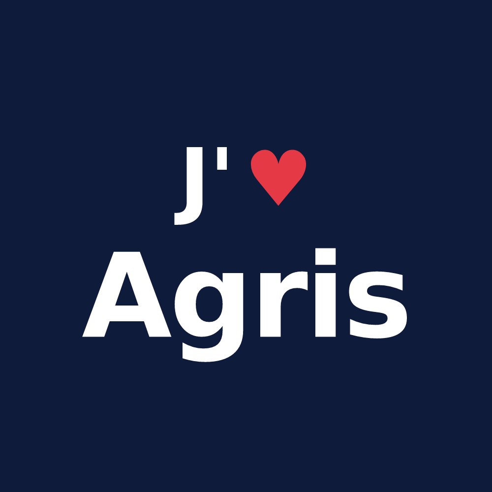 T-shirt personnalisé Agris — design J'aime Agris