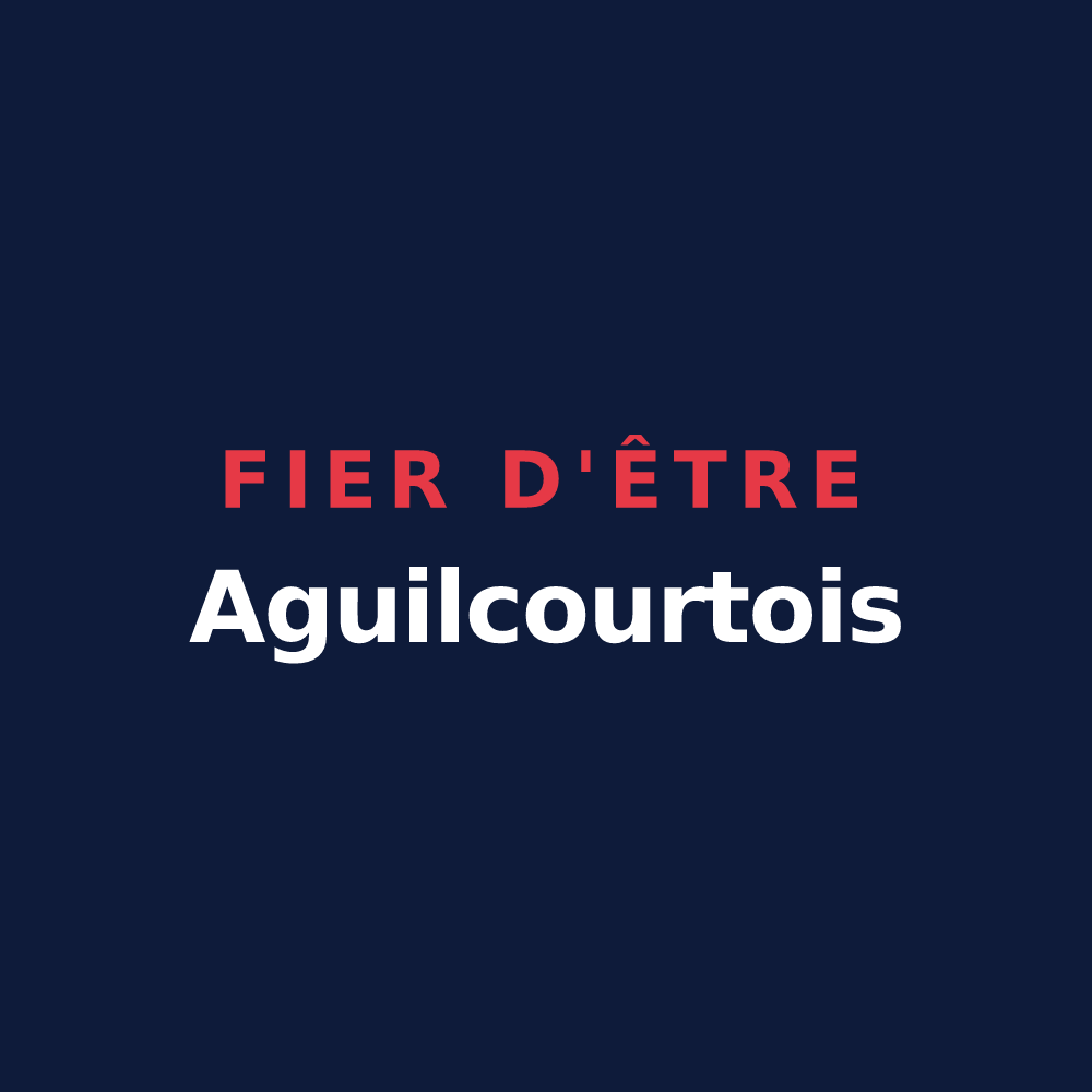 T-shirt « Fier d'être Aguilcourtois » — design pour Aguilcourt