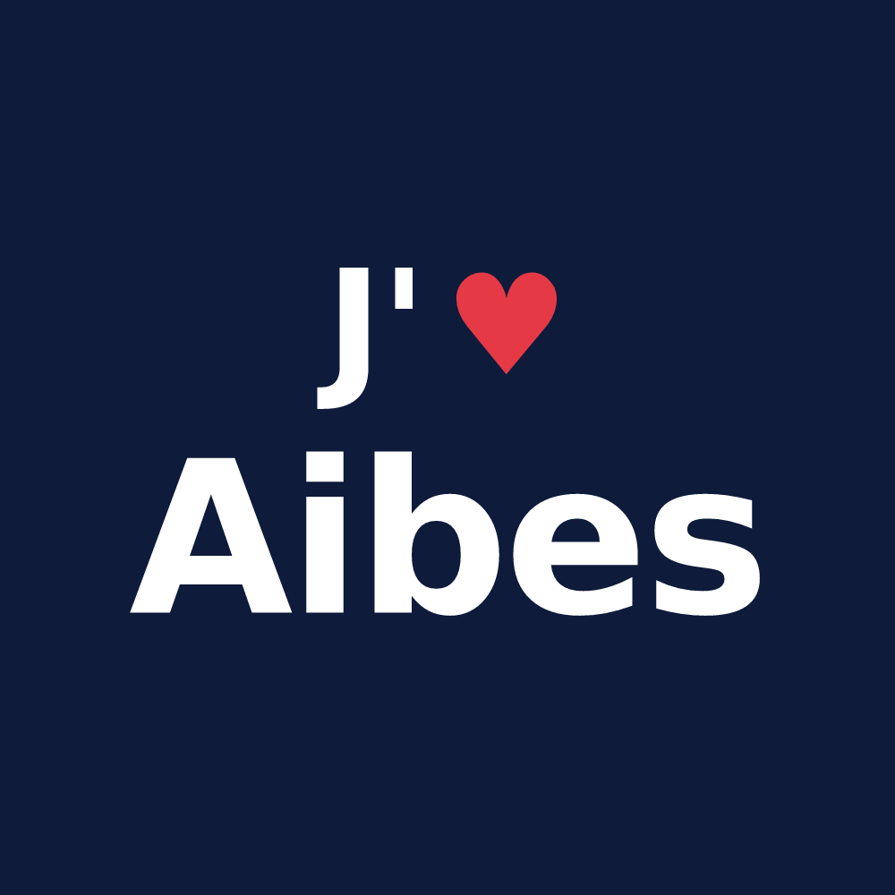 T-shirt personnalisé Aibes — design J'aime Aibes