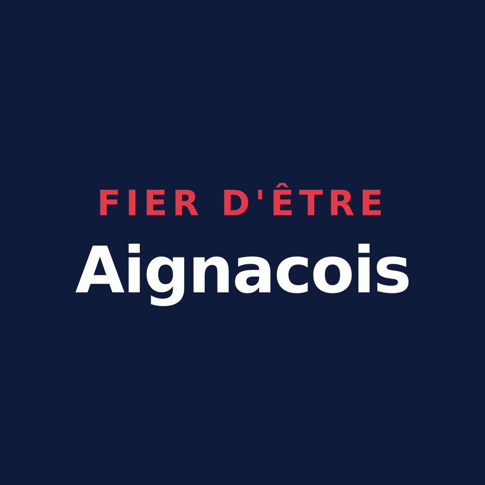 T-shirt « Fier d'être Aignacois » — design pour Aignay-le-Duc