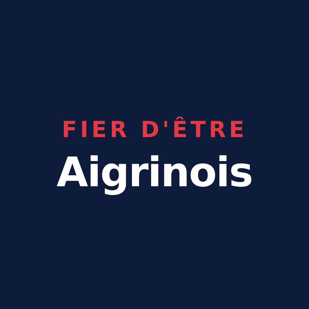 T-shirt « Fier d'être Aigrinois » — design pour Aigre