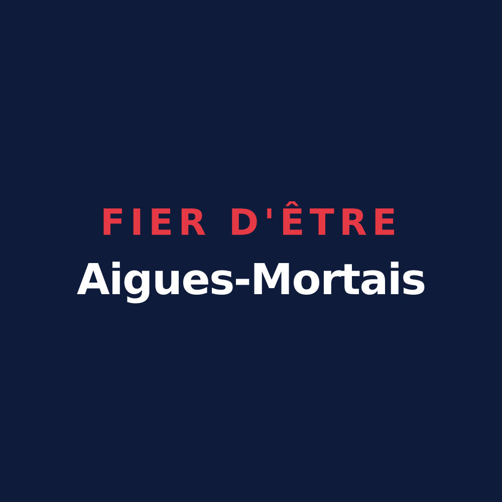 T-shirt « Fier d'être Aigues-Mortais » — design pour Aigues-Mortes