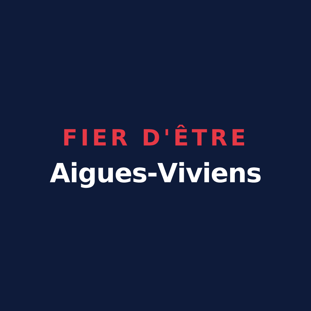 T-shirt « Fier d'être Aigues-Viviens » — design pour Aigues-Vives