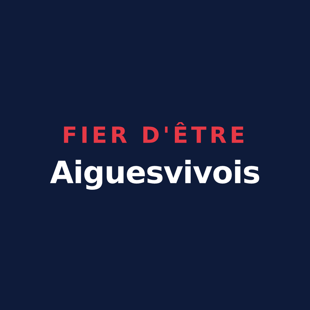 T-shirt « Fier d'être Aiguesvivois » — design pour Aigues-Vives