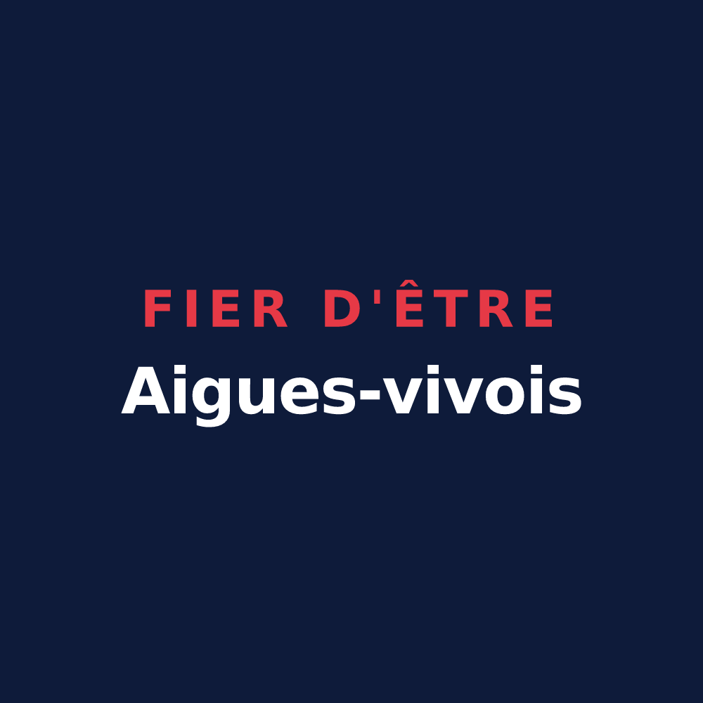 T-shirt « Fier d'être Aigues-vivois » — design pour Aigues-Vives