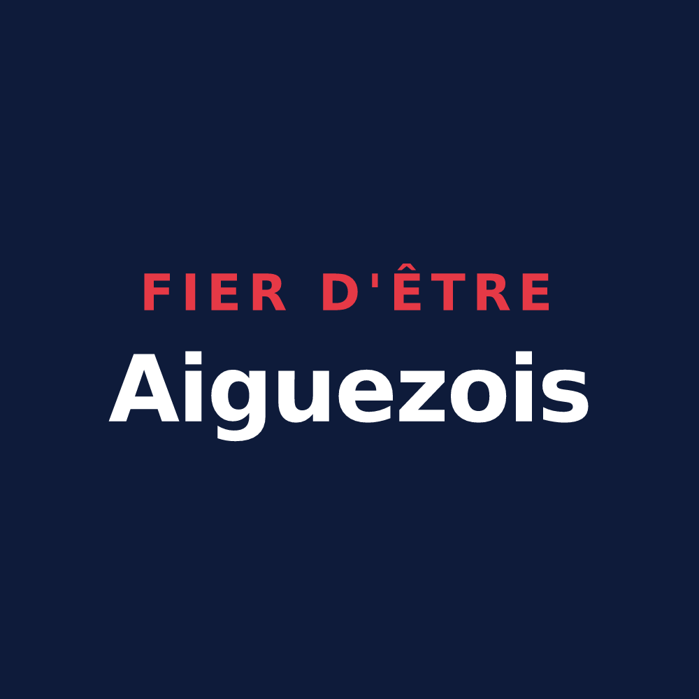 T-shirt « Fier d'être Aiguezois » — design pour Aiguèze