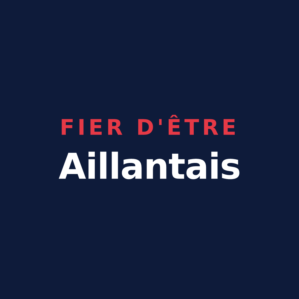 T-shirt « Fier d'être Aillantais » — design pour Aillant-sur-Milleron