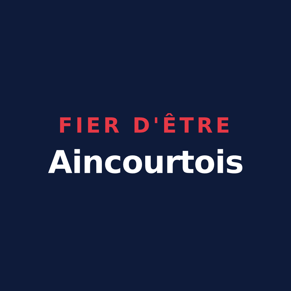 T-shirt « Fier d'être Aincourtois » — design pour Aincourt