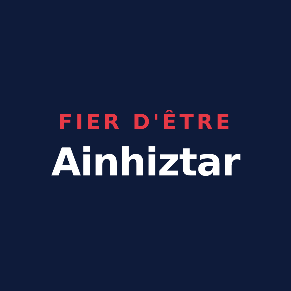 T-shirt « Fier d'être Ainhiztar » — design pour Ainhice-Mongelos