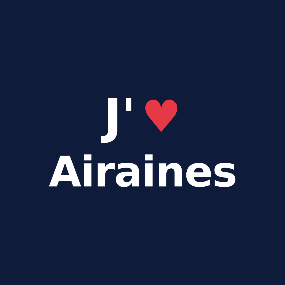 T-shirt personnalisé Airaines — design J'aime Airaines