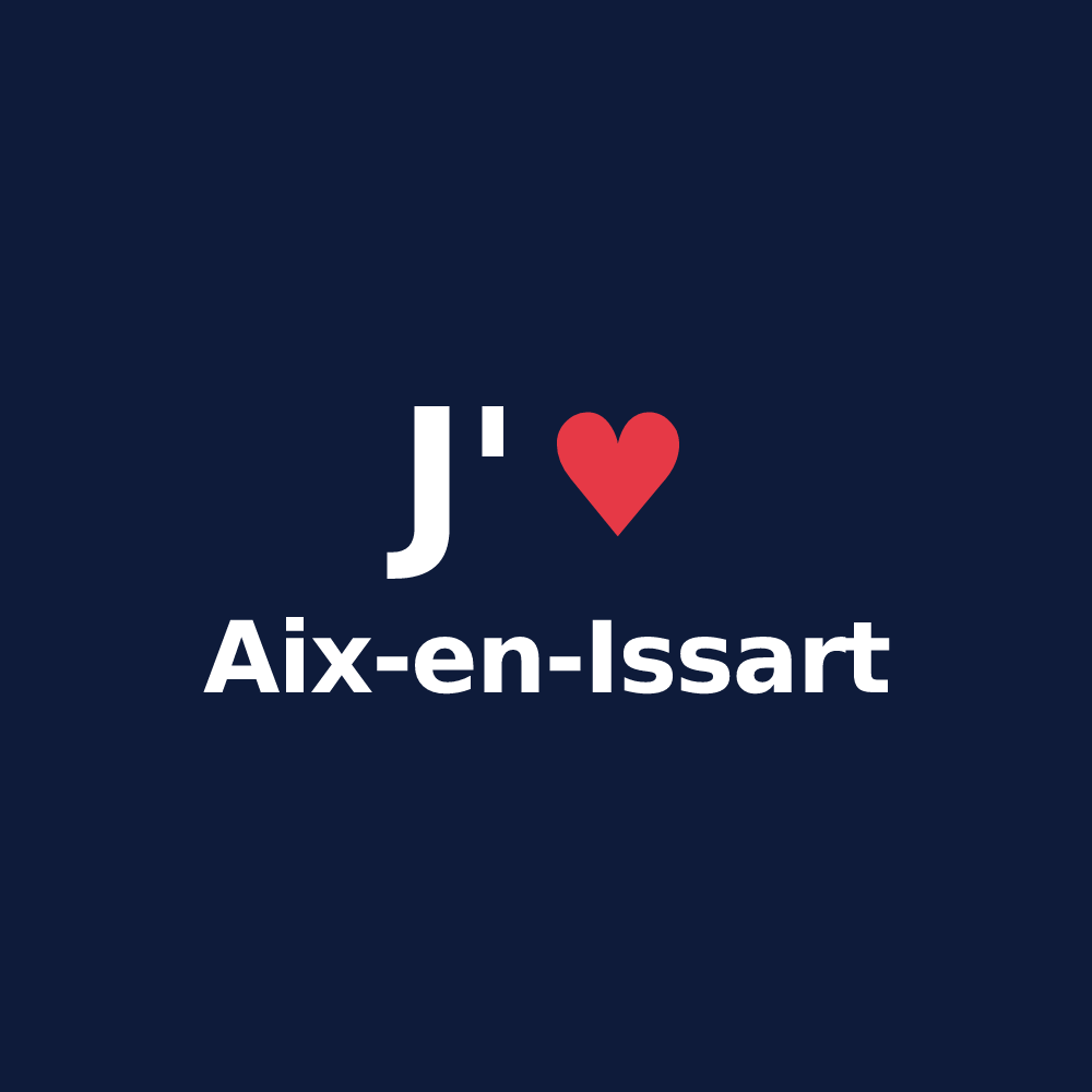 T-shirt personnalisé Aix-en-Issart — design J'aime Aix-en-Issart