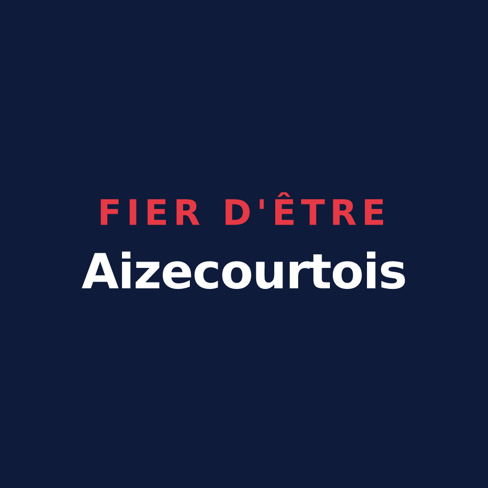 T-shirt « Fier d'être Aizecourtois » — design pour Aizecourt-le-Bas