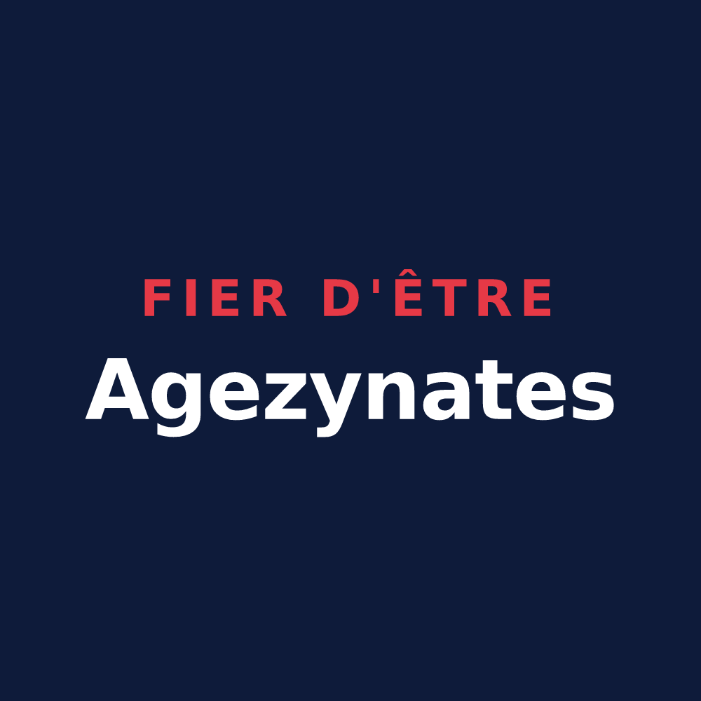 T-shirt « Fier d'être Agezynates » — design pour Aizenay
