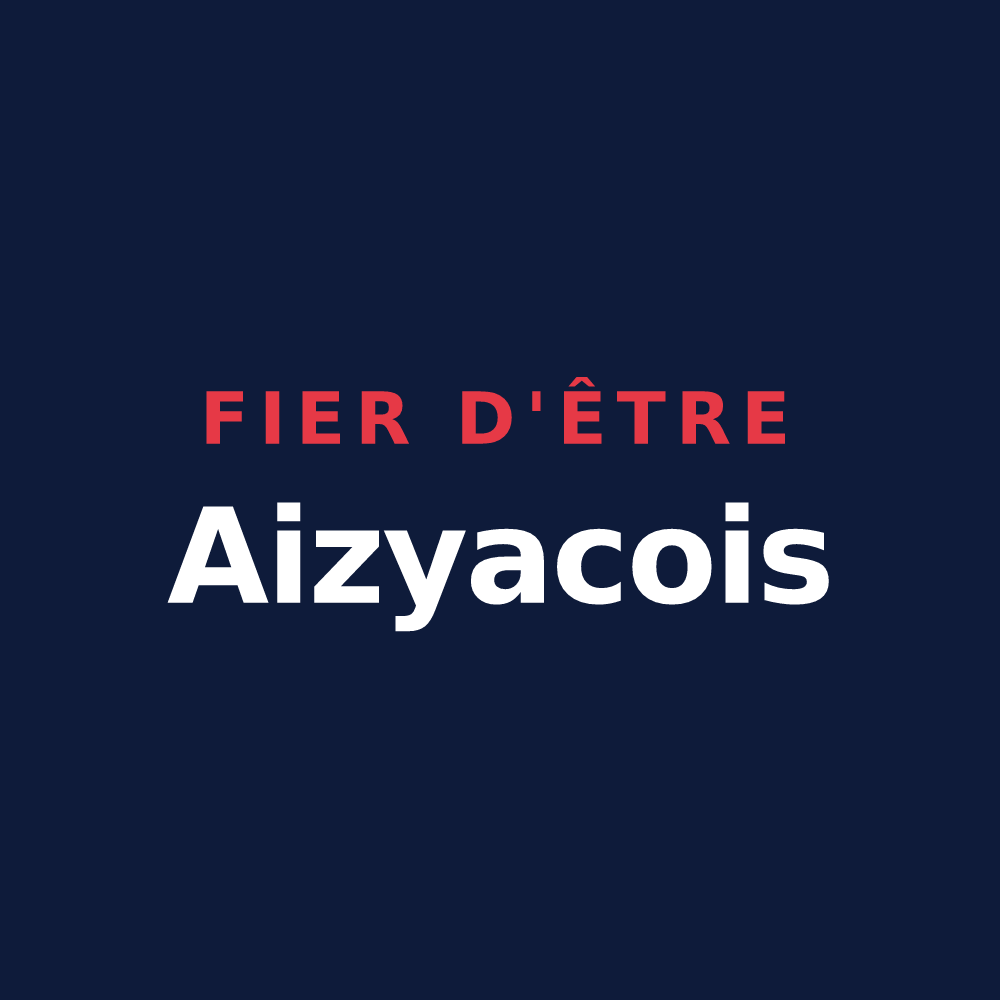 T-shirt « Fier d'être Aizyacois » — design pour Aizy-Jouy