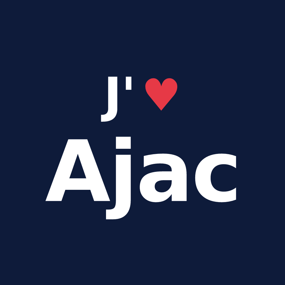 T-shirt personnalisé Ajac — design J'aime Ajac