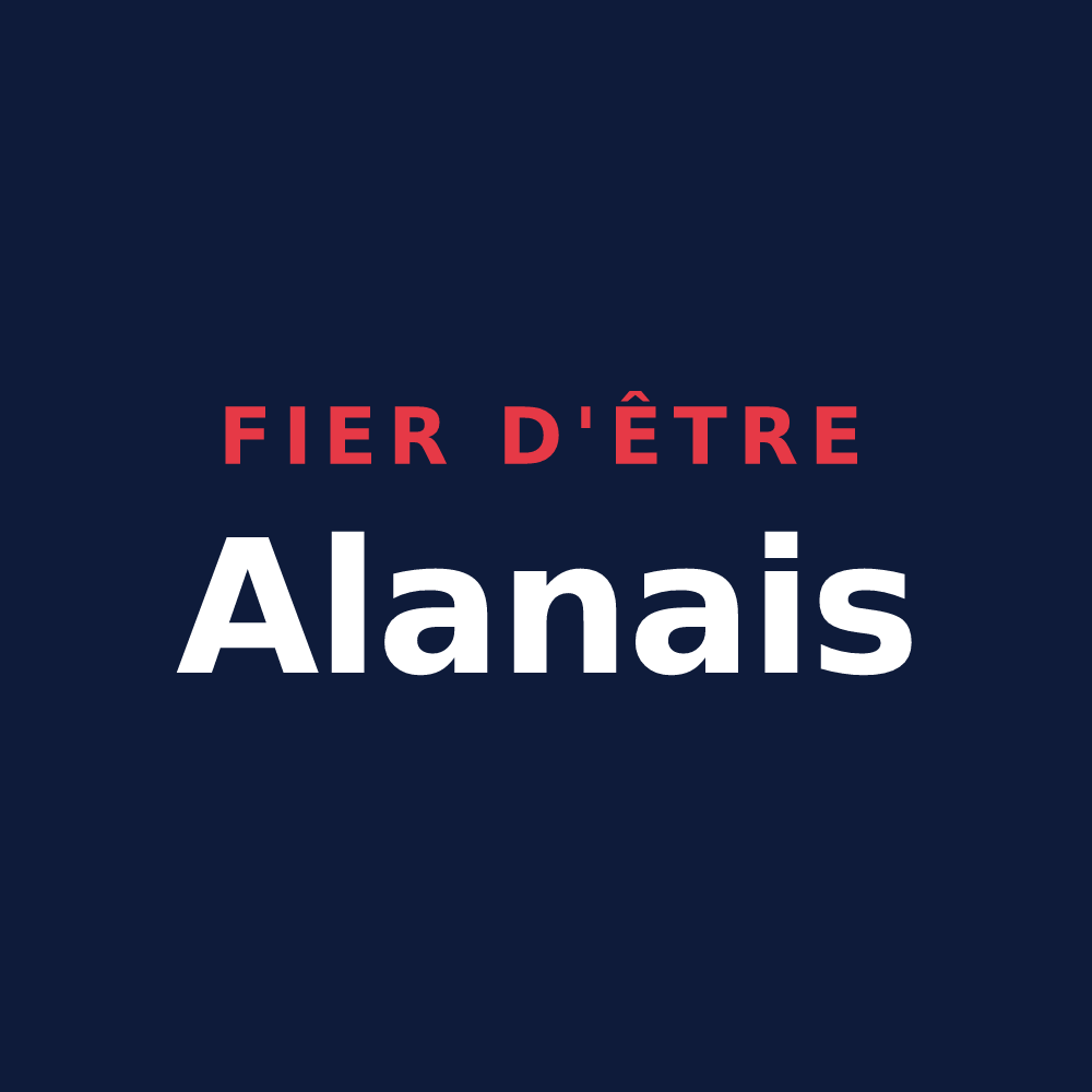T-shirt « Fier d'être Alanais » — design pour Alan