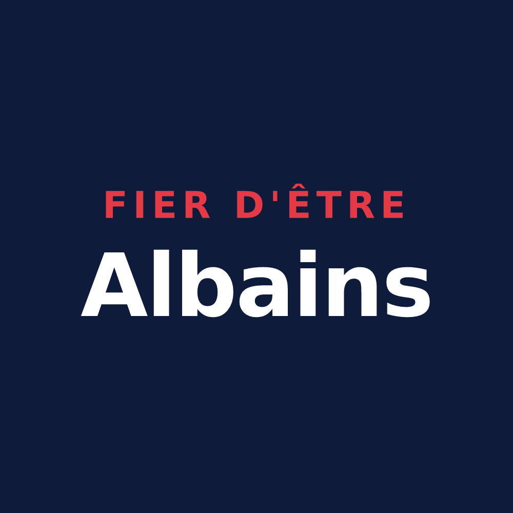 T-shirt « Fier d'être Albains » — design pour Alba-la-Romaine