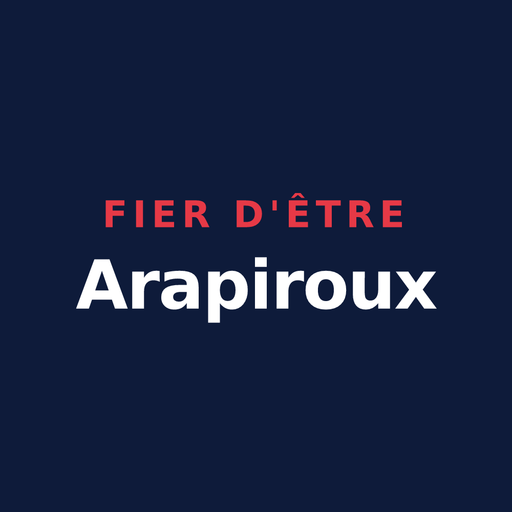 T-shirt « Fier d'être Arapiroux » — design pour Albepierre-Bredons