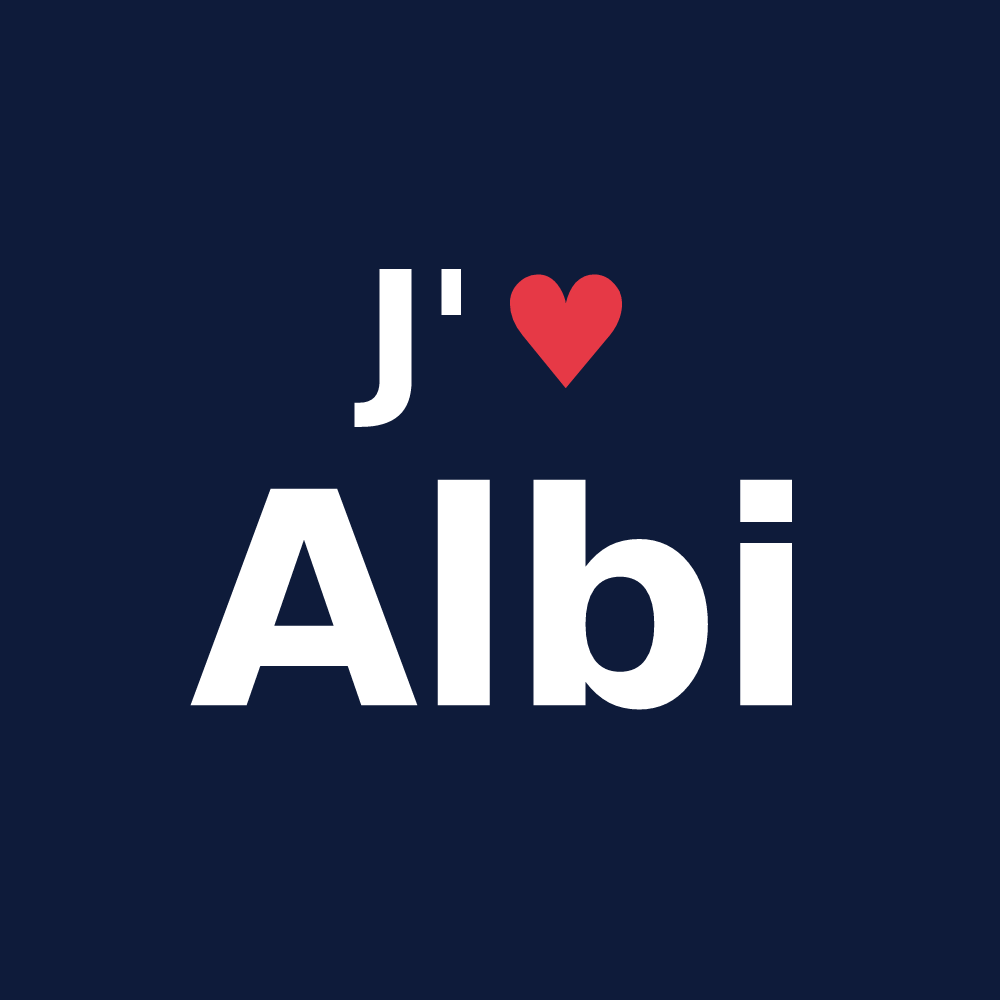 T-shirt personnalisé Albi — design J'aime Albi