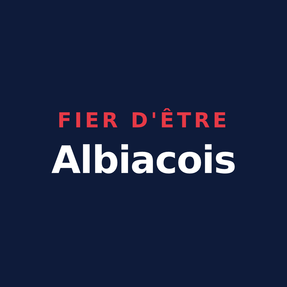 T-shirt « Fier d'être Albiacois » — design pour Albiac
