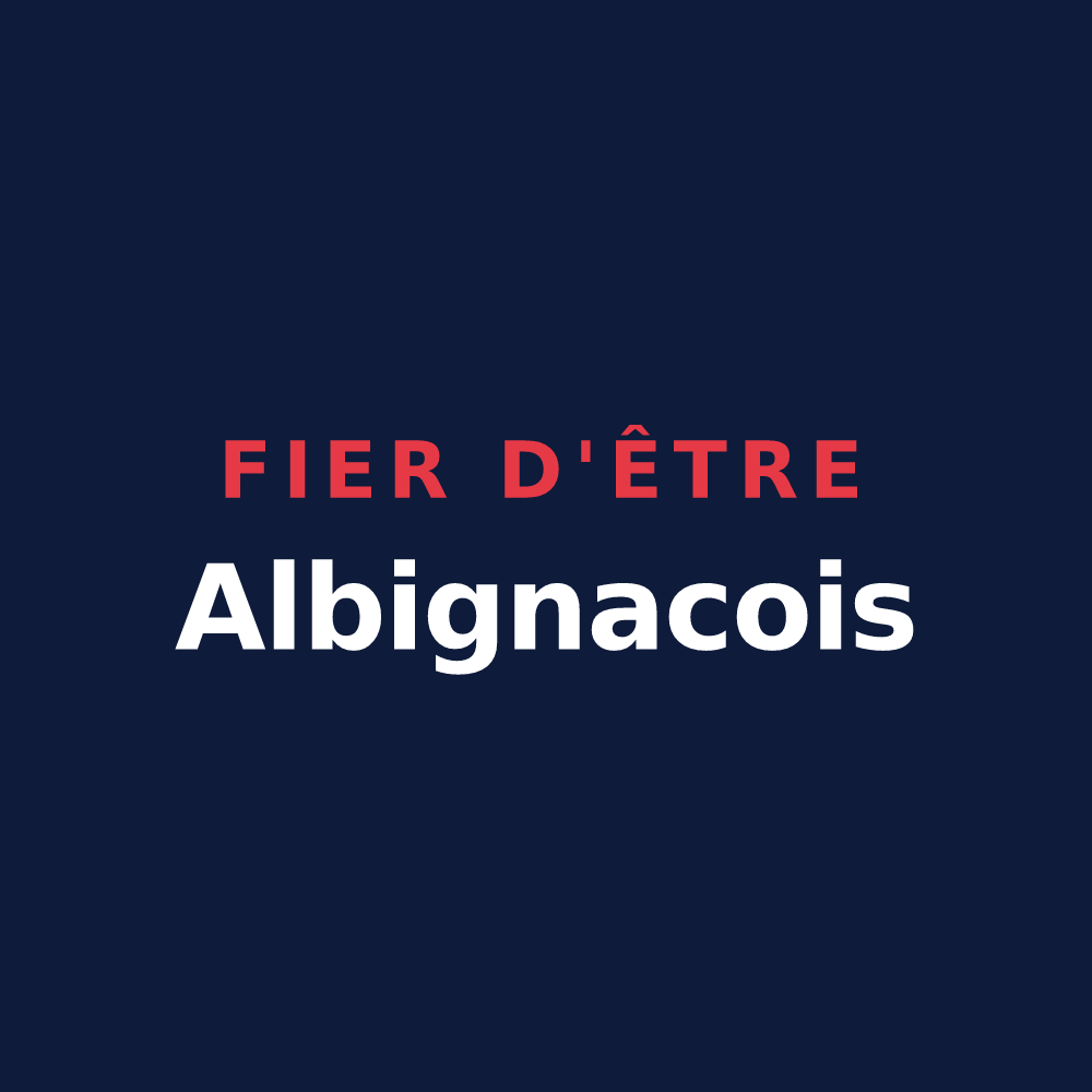T-shirt « Fier d'être Albignacois » — design pour Albignac