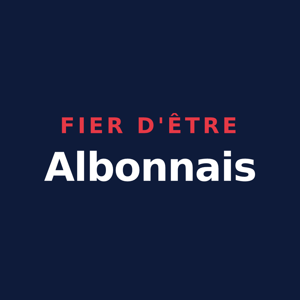 T-shirt « Fier d'être Albonnais » — design pour Albon