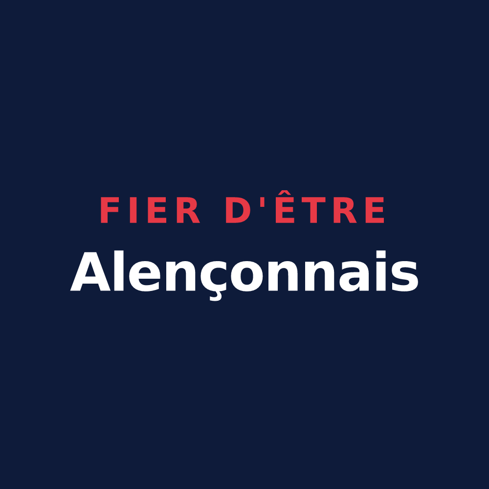 T-shirt « Fier d'être Alençonnais » — design pour Alençon