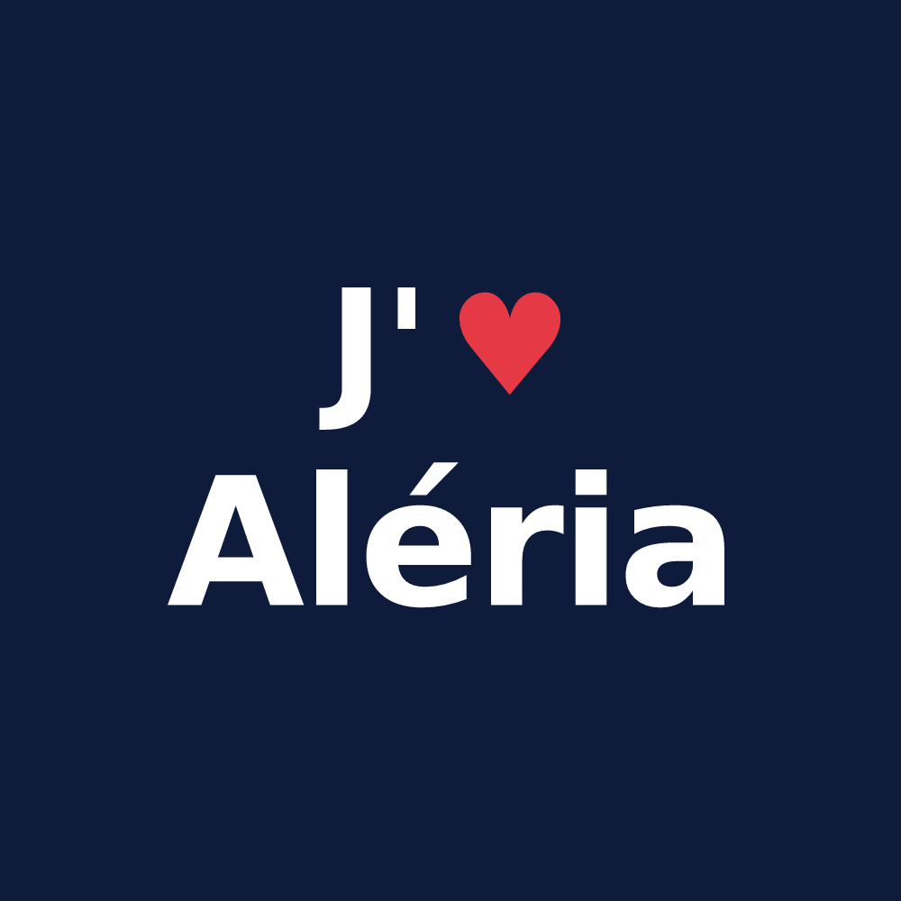 T-shirt personnalisé Aléria — design J'aime Aléria
