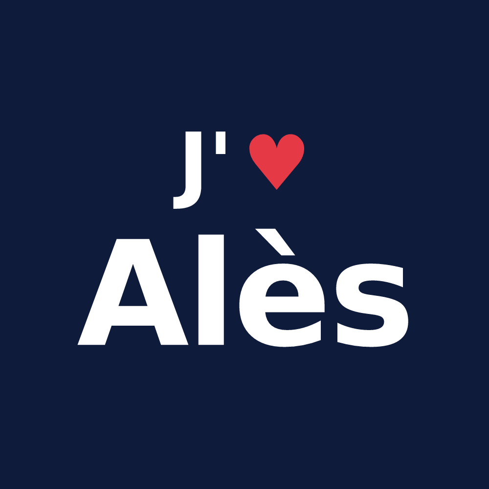 T-shirt personnalisé Alès — design J'aime Alès